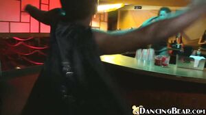 DANCING BEAR - Horny Sluts Sucking Big Dicks at CFNM Pa