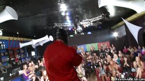 DANCING BEAR - Wild CFNM Party with Big Dick Male Strip