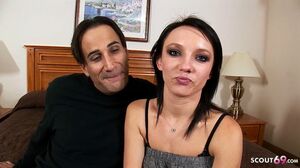 Skinny Small Ass Teen Pickup and talk to Casting Fuck a