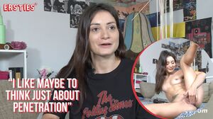 Ersties - Sexy Brunette Babe Plays With Herself Before