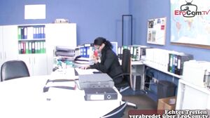 German secretary milf get fucked in office