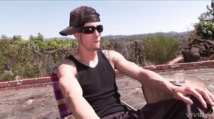 Alanah Rae & Mariah Madysinn - Soapy Outdoor Threesome