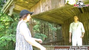 German housewife amateur outdoor threesome FFM