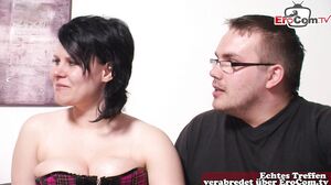 German chubby Couple make real first time amateur porn
