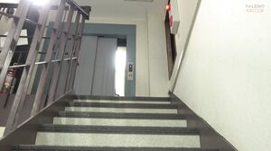 406FTK-006 Black pantyhose of a sober female employee i