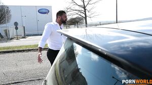 Blonde Babe Ria Sunn Takes Airtight DP Slamming After C