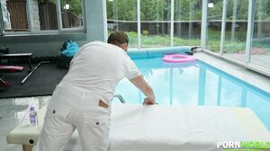 Cuck Boyfriend DP’s Mia Trejsi Poolside with Stud Masse 2