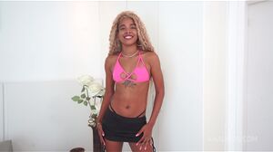 cute young brazilian, Rebeca NUBIAN, gets fucked hard by big black cock (Anal, 0% pussy, gapes, ATM, exotic girl) OB159