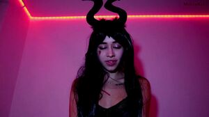 !MollyKelt - Halloween Witch of Dicks Got Cum in Mouth