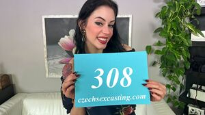 She came from behind the camera to in front of the came