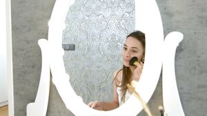 DominikaC - Make up in white dress