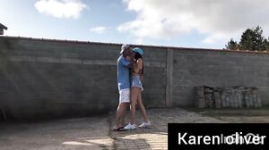 Mirella Montana - Peguei os dois safados no flagra pulando o muro da minha casa so para tranzar