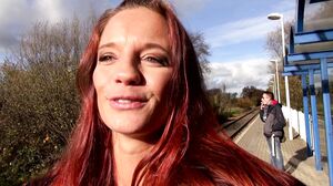 MMV German Amateur - Horny redhead chick gets a warm lo