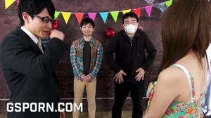 Go Sushi - Hot japanese game with busty teen making hot