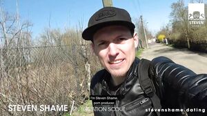 Steven Shame - Lullu Gun fucked and cum-fed outdoors