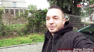 Car Sex date in public with german skinny teen slut