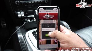 Risky Public Sex Date with german gothic milf in car