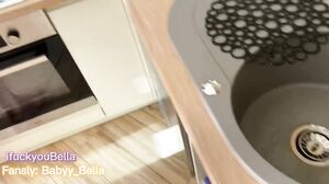 ifuckyouBella - Busty girl swallows cock well and gives