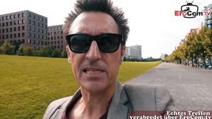 Stupid german guy meet cute student tourist teen on str