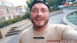 Skinny german punk teen make real Street Date and fuck