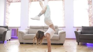 Nicole Murkovski - Tiny FLEXY Teen and Her First ANAL (Fucks with eggs in anal)