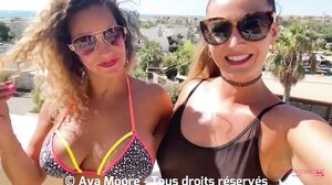 Ava Moore - Trois salopes sucent des mecs FRENCH
