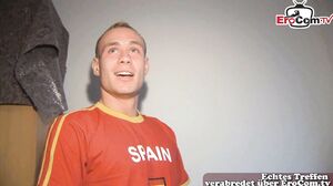 German Couple Casting - paired up real girl next door w