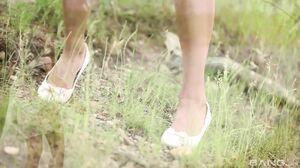 Anabelle Lili - Natural Busty Teen Fucked In The Nature