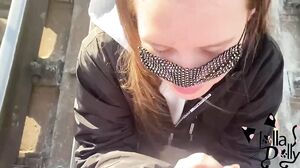 Lolla Dolly - Girl Swallow Cum on Rails