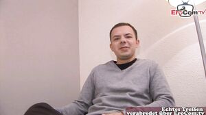 German Student teen make Sex Casting with a Stranger an