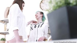 Young Sex Parties - Flirty teen chicks share cock