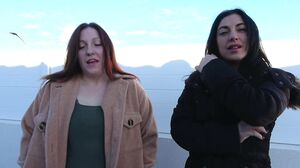 Lilly, first lesbian sex, and hot threesome