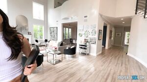 Real estate agent gets horny watching us fuck