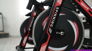 Stepsis and her friend get wet during their workout