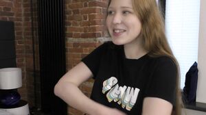 Nick Whitehard - Gym with shy redhead teen ! Cum on lit