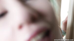 Teens Analyzed - Blue-haired teeny anal debut