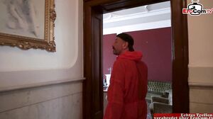EroCom - Hot slim german milf seduces the painter for s