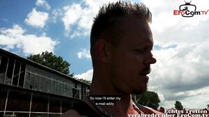 EroCom - German emo teen meets outside for a sex date