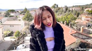 French Teen Ebony Reyna first amateur porn casting