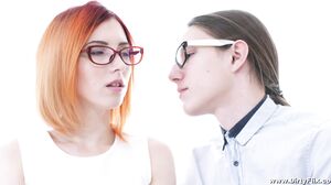 She is Nerdy - Coder fucks nerdy redhead teen