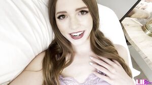 Teen stepsis wants to play with her brother's cock