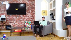 Mad Maura - The slut secretary gave her soaking holes t