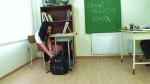 My German Amateurs - Sexy babe sucks teachers huge cock