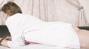 AuntJudys - 52yo Mrs.Gerda fingers her big hairy pussy