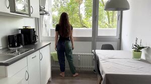 AmateurTwo - Roommate Fucks Me Hard in the Kitchen Agai