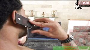 Feet slave suck foot and fingering femdom anal