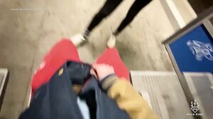 Anne Eden - Just a Risky train station fuck