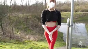 Anne Eden - Sex meeting outside in cologne during Coron