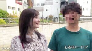 S-class fair-skinned slender married woman gets her fir