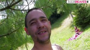 Cum Date Me - Anal fuck in the forest there is loud moa